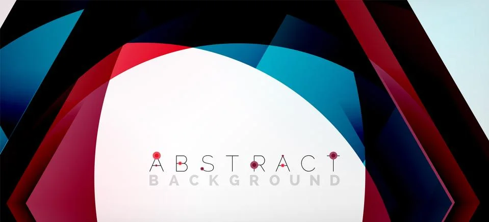 Vector color hexagons geometric abstract background Stock Illustration