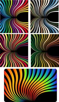 Vector color illustrations on black Abstract vector color illustrations on... Foto stock