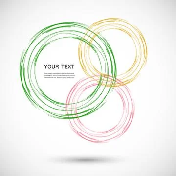Vector color line twirl design Stock Illustration