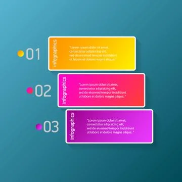 Vector color modern progress paper banners set with three options or steps can イラスト素材