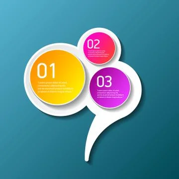 Vector color modern progress paper banners set with three options or steps can イラスト素材