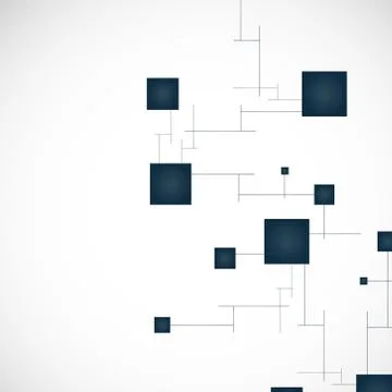 Vector color network connection and DNA atom Stock Illustration