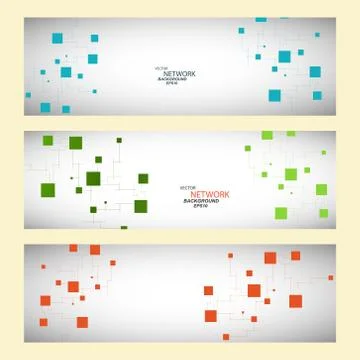 Vector color network connection and DNA atom Stock Illustration