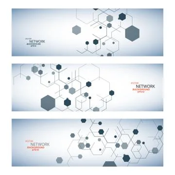 Vector color network connection and DNA atom Stock Illustration