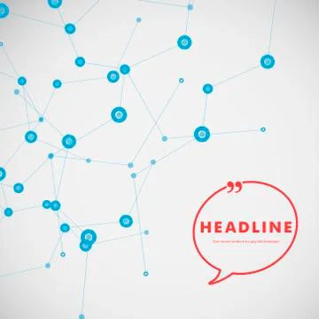 Vector color network connection and DNA design Stock Illustration