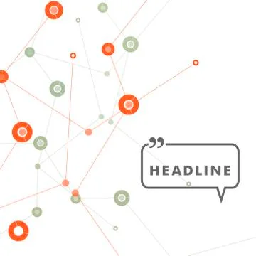 Vector color network connection and DNA design Stock Illustration