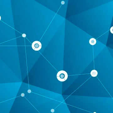 Vector color network connection and DNA design Stock Illustration