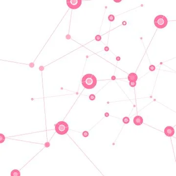 Vector color network connection and DNA design Stock Illustration