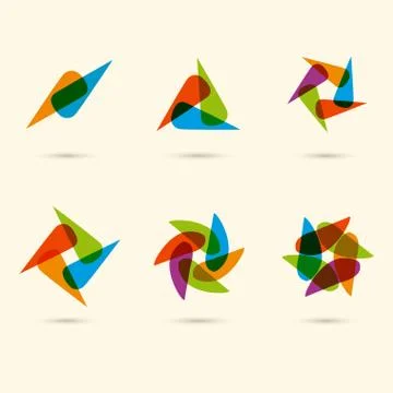 Vector color ornament set Stock Illustration