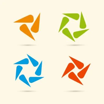 Vector color ornament set Stock Illustration
