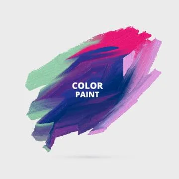 Vector color paint smudge Stock Illustration