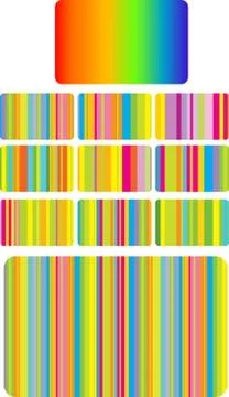 Vector color pattern and gradient Illustrazione stock