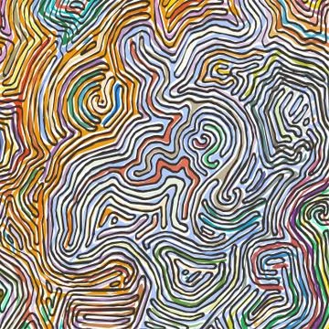 Vector color pattern, curved lines, black and white grunge background 스톡 일러스트