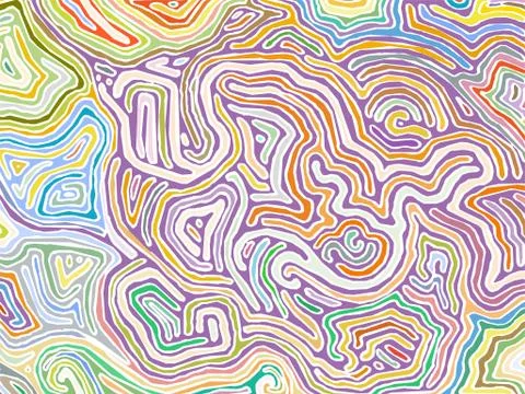 Vector color pattern, curved lines, black and white grunge background 스톡 일러스트