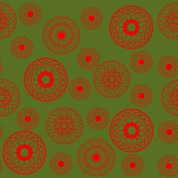 Vector color pattern seamless. Geometric background in red and g Stock Illustration