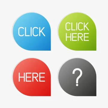 Vector color pointers Stock Illustration