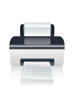 Vector color printer device Stock Illustration