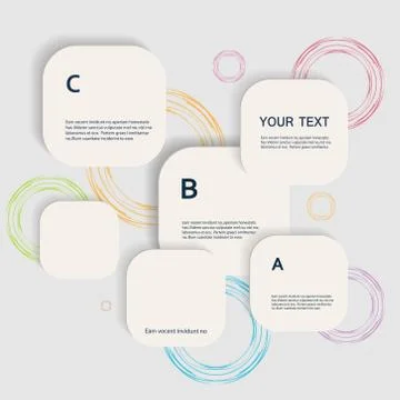 Vector color square connection eps Stock Illustration