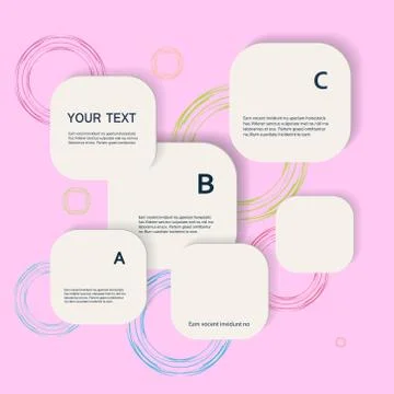 Vector color square connection eps Stock Illustration