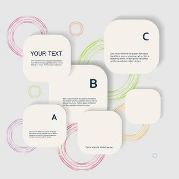 Vector color square connection eps Stock Illustration