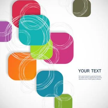 Vector color square connection eps Stock Illustration