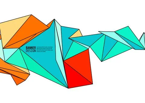 Vector Color Triangle Design Templates Stockillustratie