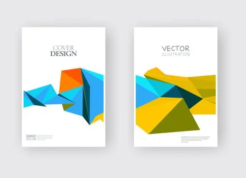 Vector Color Triangle Design Templates Stock Illustration