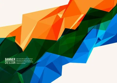 Vector Color Triangle Design Templates Brochures Illustrazione stock
