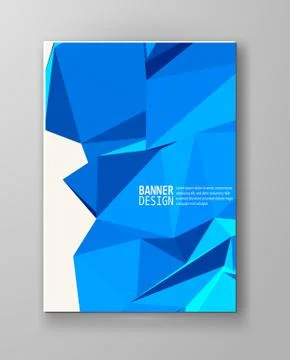 Vector Color Triangle Design Templates Brochures 스톡 일러스트