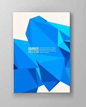 Vector Color Triangle Design Templates Brochures 스톡 일러스트