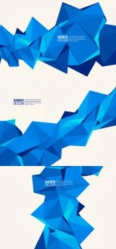 Vector Color Triangle Design Templates Brochures set イラスト素材