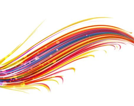 Vector Color waves Illustrazione stock