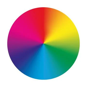 Vector color wheel. Colorful vector disc 스톡 일러스트