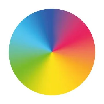 Vector color wheel. Colorful vector disc Stock Illustration