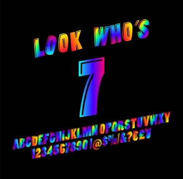 Vector of colored alphabet Stock Illustration