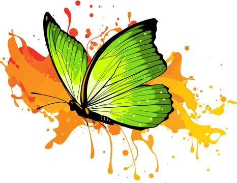 Vector colored butterfly Vector illustration. Stock-Illustration