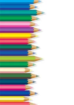 Vector colored pencils Stock Illustration
