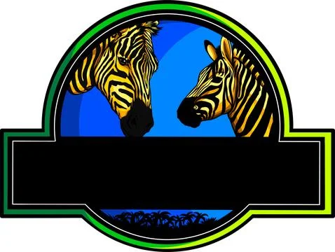 Vector colored zebra standing isolated on white background digital illustration Stock Illustration