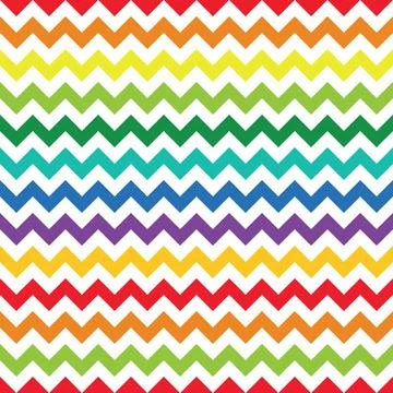 Vector colorful abstract chevron seamless pattern. Bright geometric horizonta Illustrazione stock
