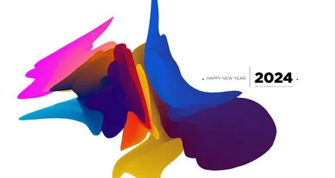Vector colorful abstract fluid and  dynamic banner Stock Illustration