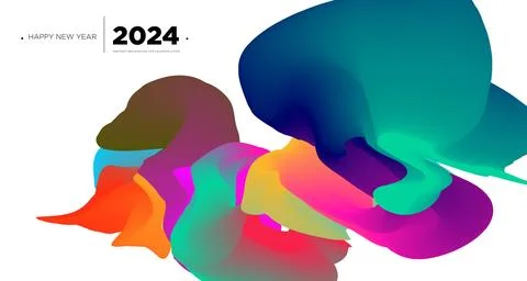 Vector colorful abstract fluid and  dynamic banner Stock Illustration
