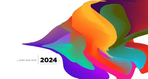 Vector colorful abstract fluid and  dynamic banner Stock Illustration