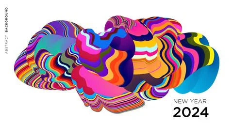 Vector colorful abstract fluid and  dynamic banner Stock Illustration