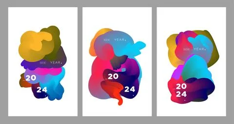 Vector colorful abstract fluid and dynamic doodle for banner and poster Stock Illustration