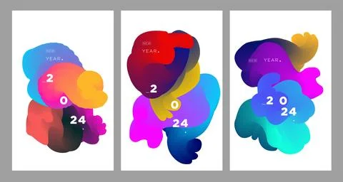 Vector colorful abstract fluid and dynamic doodle for banner and poster Illustrazione stock