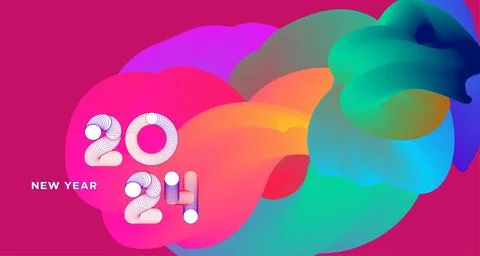 Vector colorful abstract fluid and dynamic doodle for banner and poster Stock Illustration