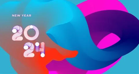 Vector colorful abstract fluid and dynamic doodle for banner and poster Illustrazione stock
