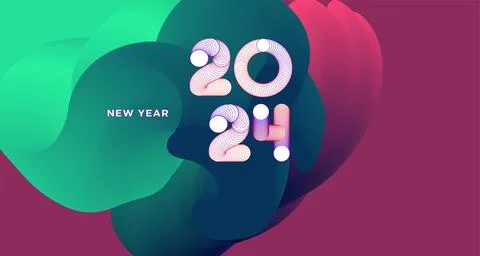 Vector colorful abstract fluid and dynamic doodle for banner and poster Stock Illustration