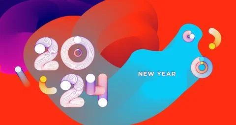 Vector colorful abstract fluid and dynamic doodle for banner and poster Stock Illustration