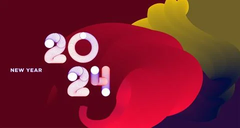 Vector colorful abstract fluid and dynamic doodle for banner and poster Stock Illustration